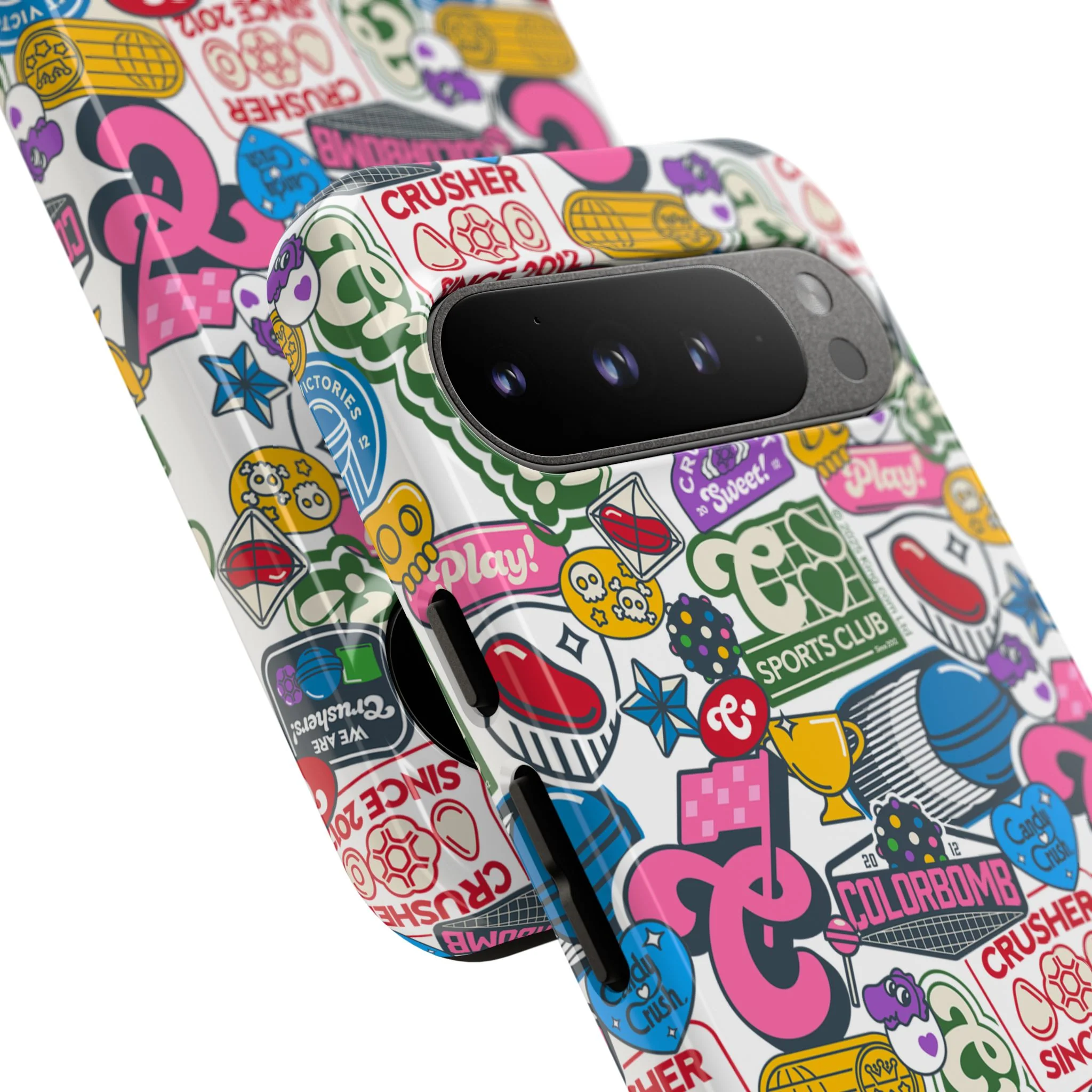 Candy Crush Sports Club Patches Tough Phone Case - Image 84