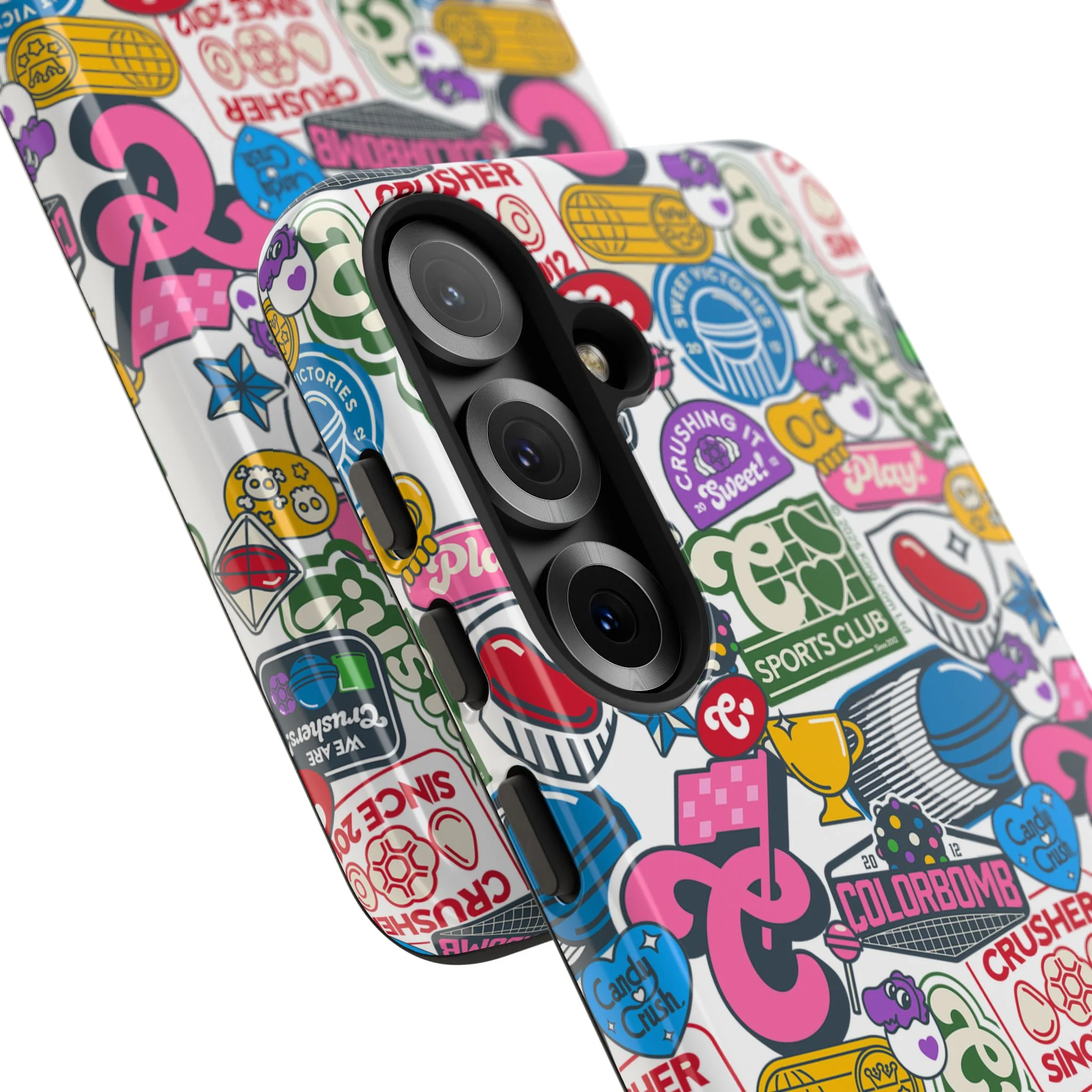 Candy Crush Sports Club Patches Tough Phone Case - Image 86