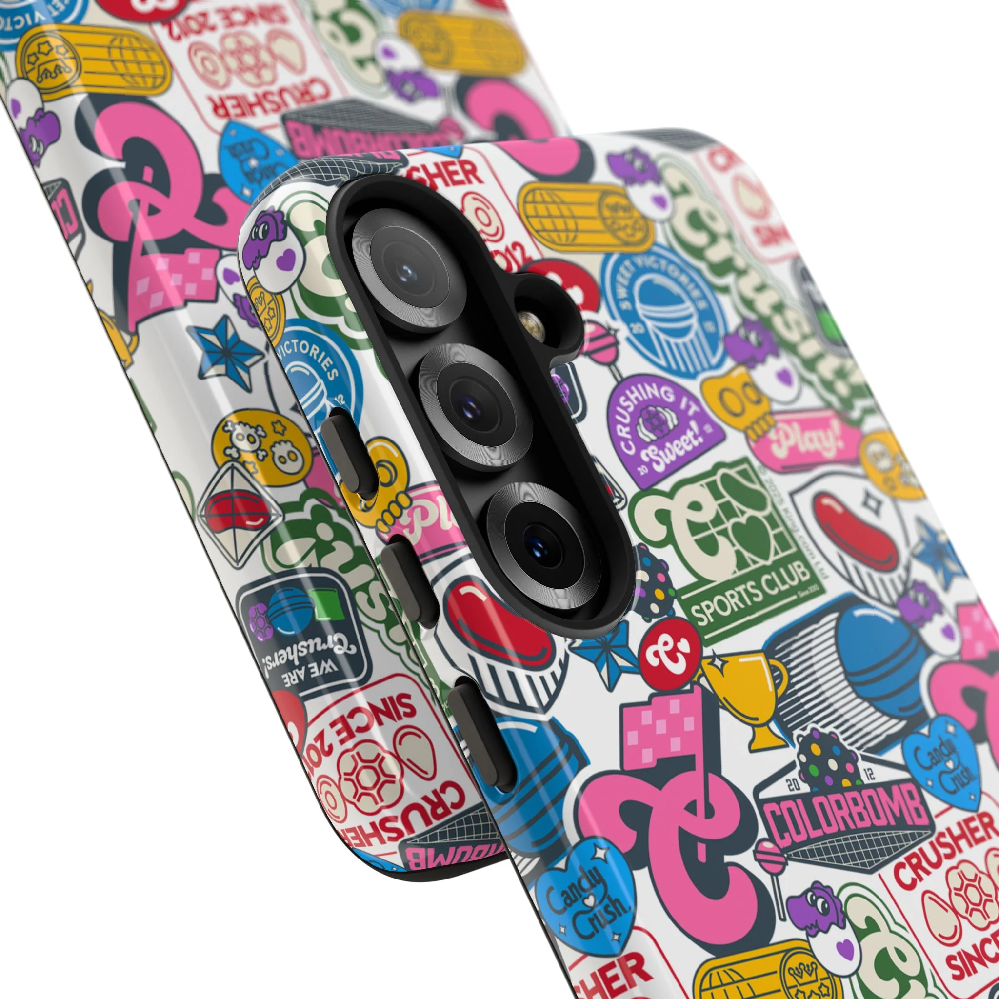 Candy Crush Sports Club Patches Tough Phone Case - Image 89