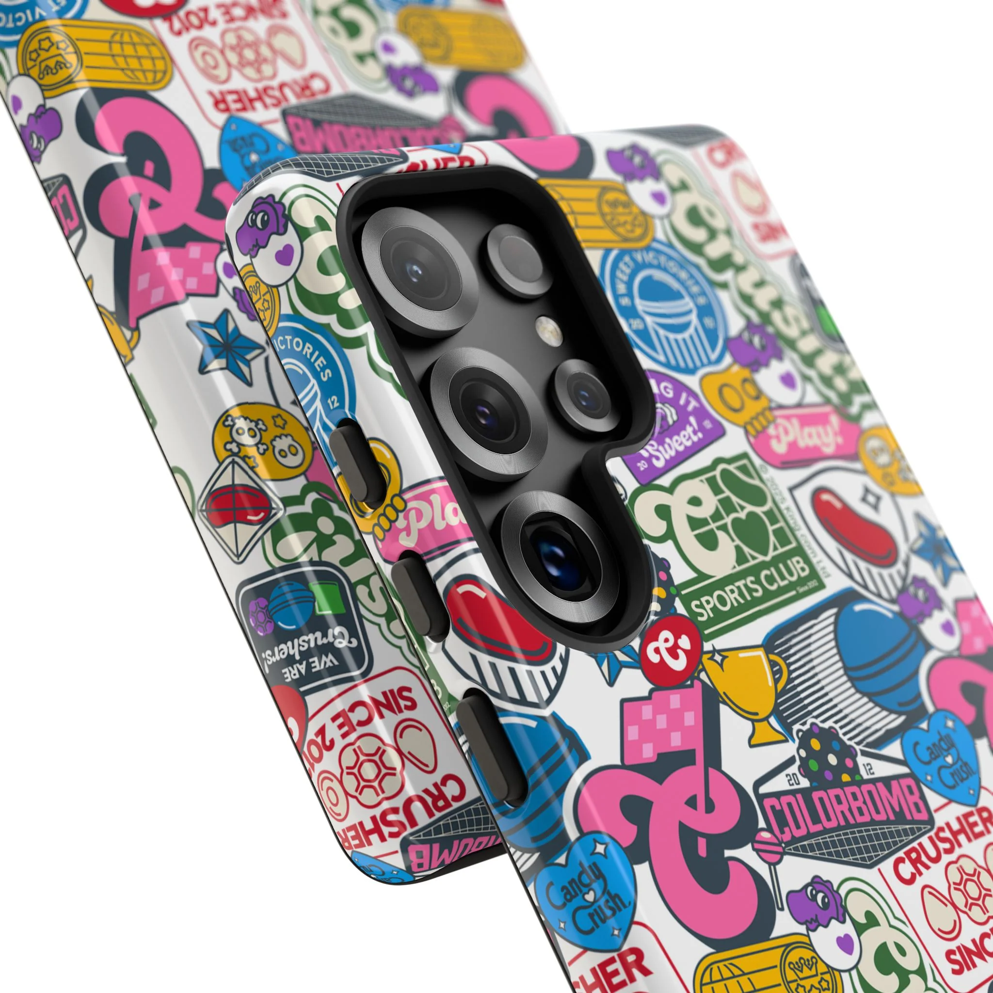 Candy Crush Sports Club Patches Tough Phone Case - Image 92