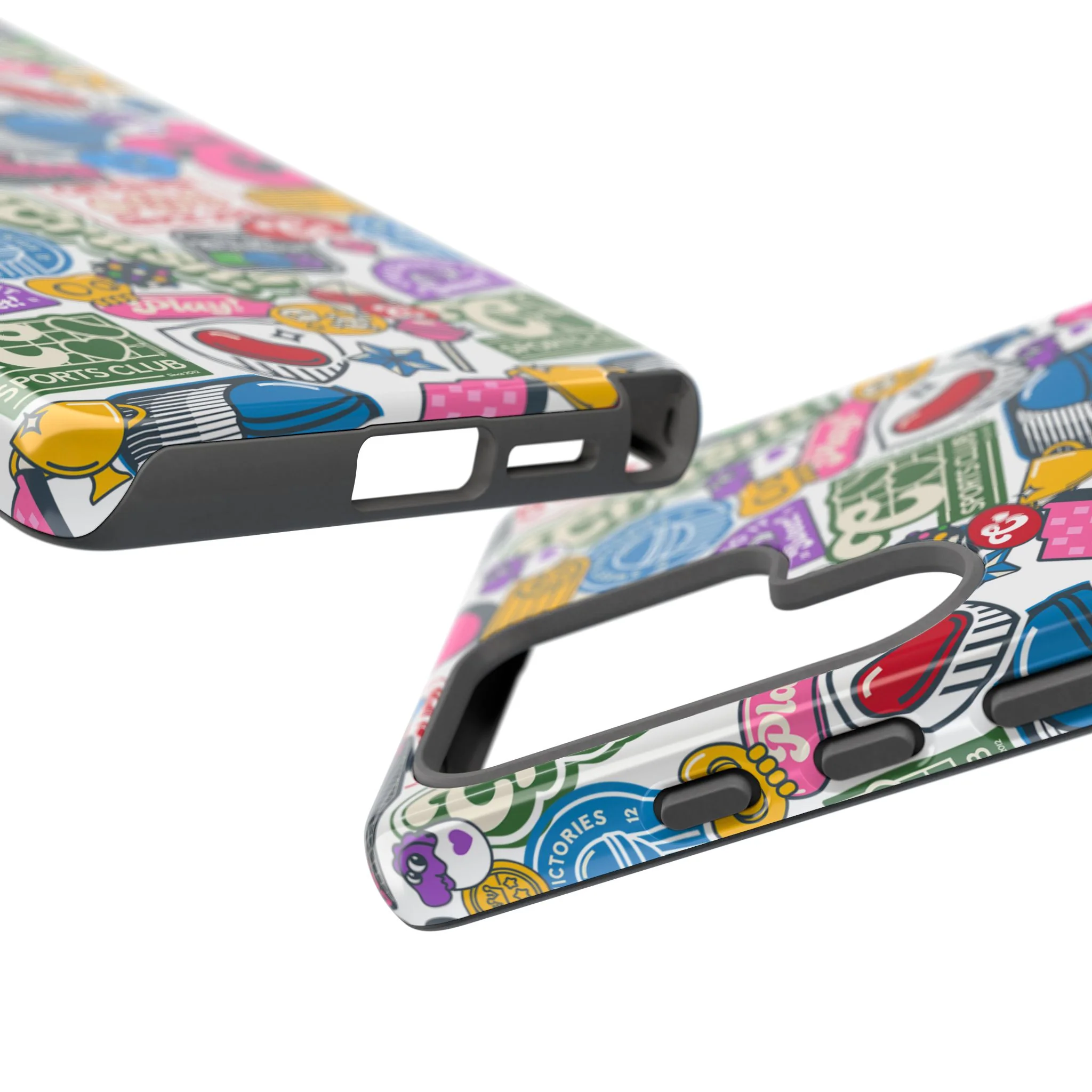 Candy Crush Sports Club Patches Tough Phone Case - Image 93