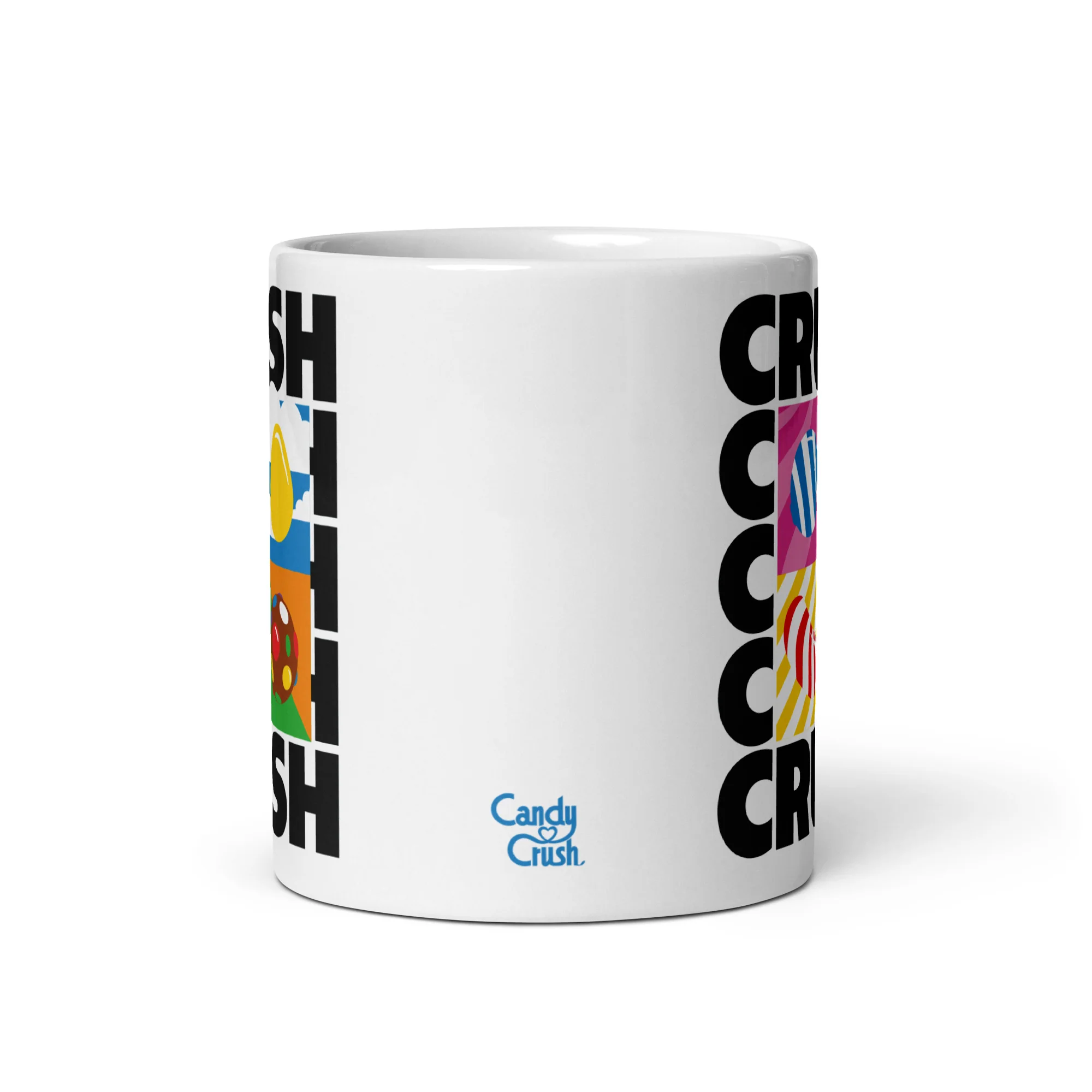 Candy Crush White Mug Crush, Crush, Crush - Image 3