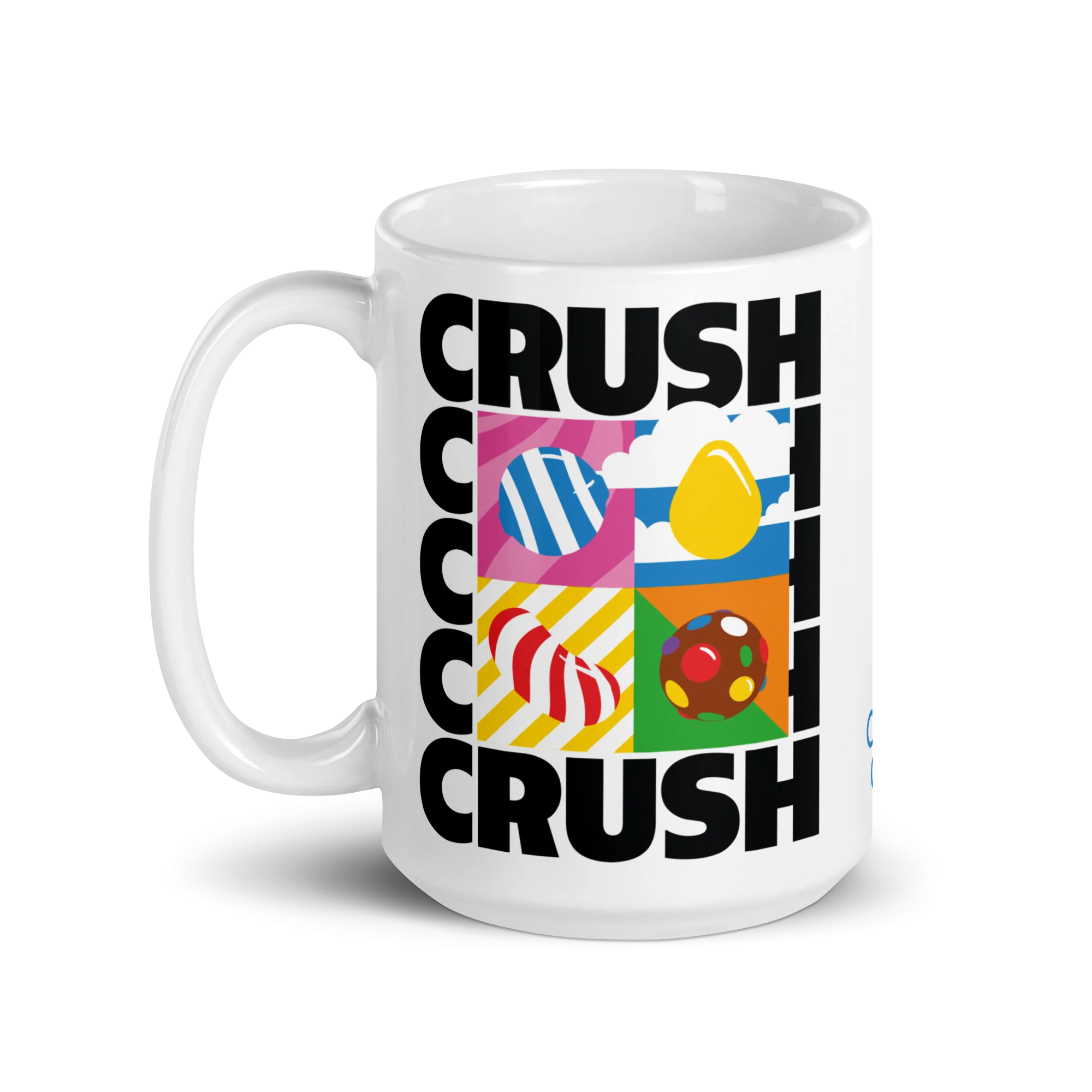 Candy Crush White Mug Crush, Crush, Crush - Image 5