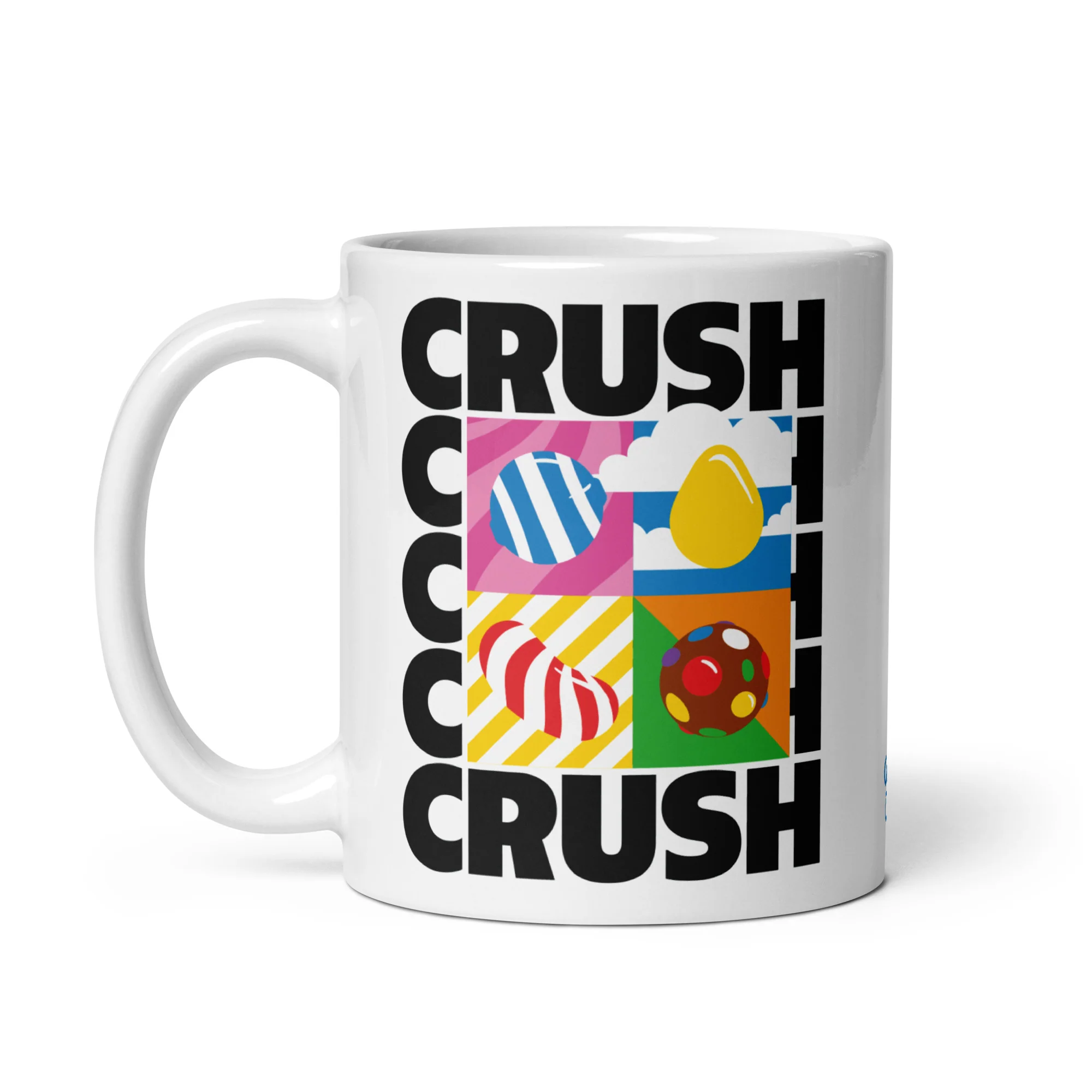 Candy Crush White Mug Crush, Crush, Crush - Image 6
