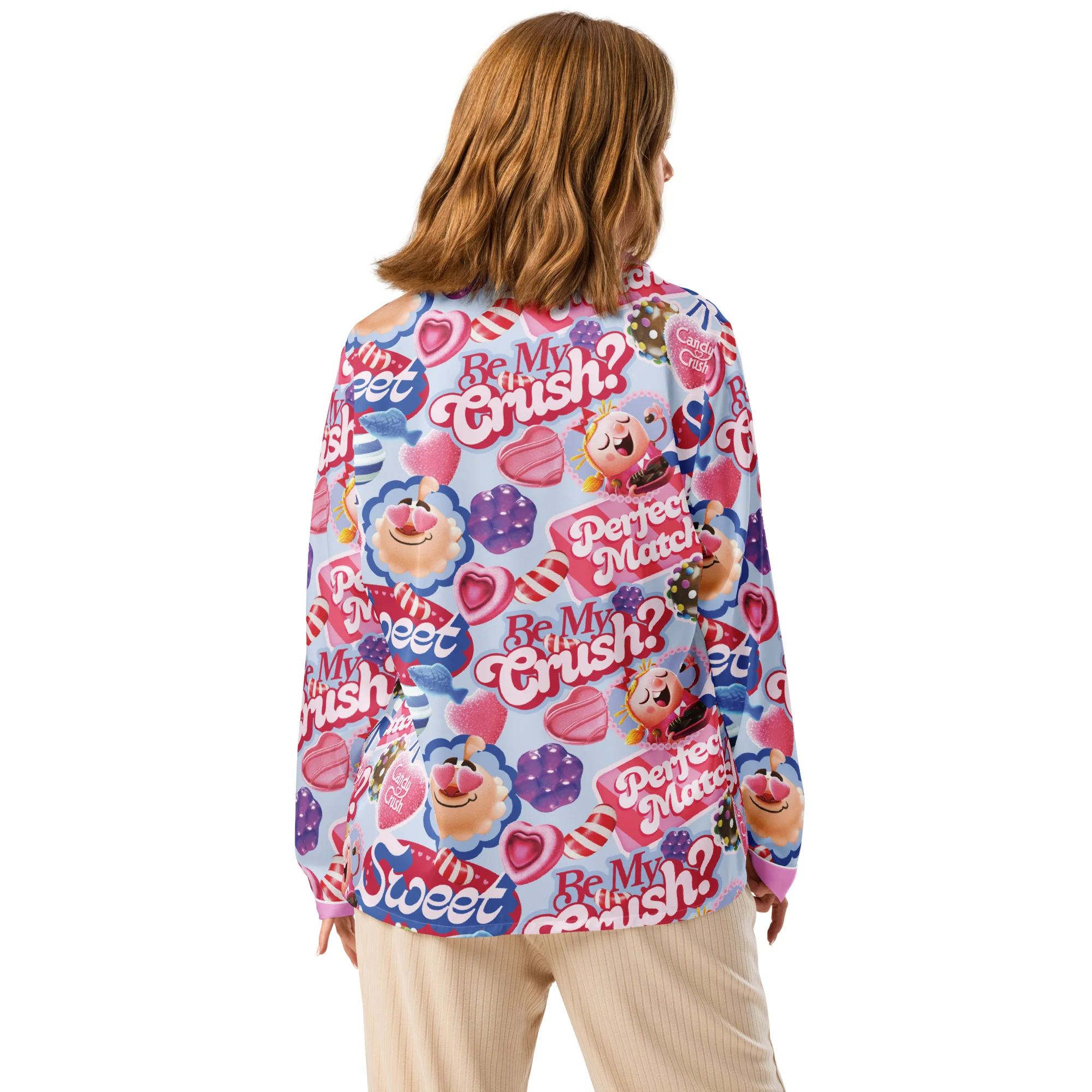 Candy Crush Women’s Pajama Top Be My Crush? - Image 3