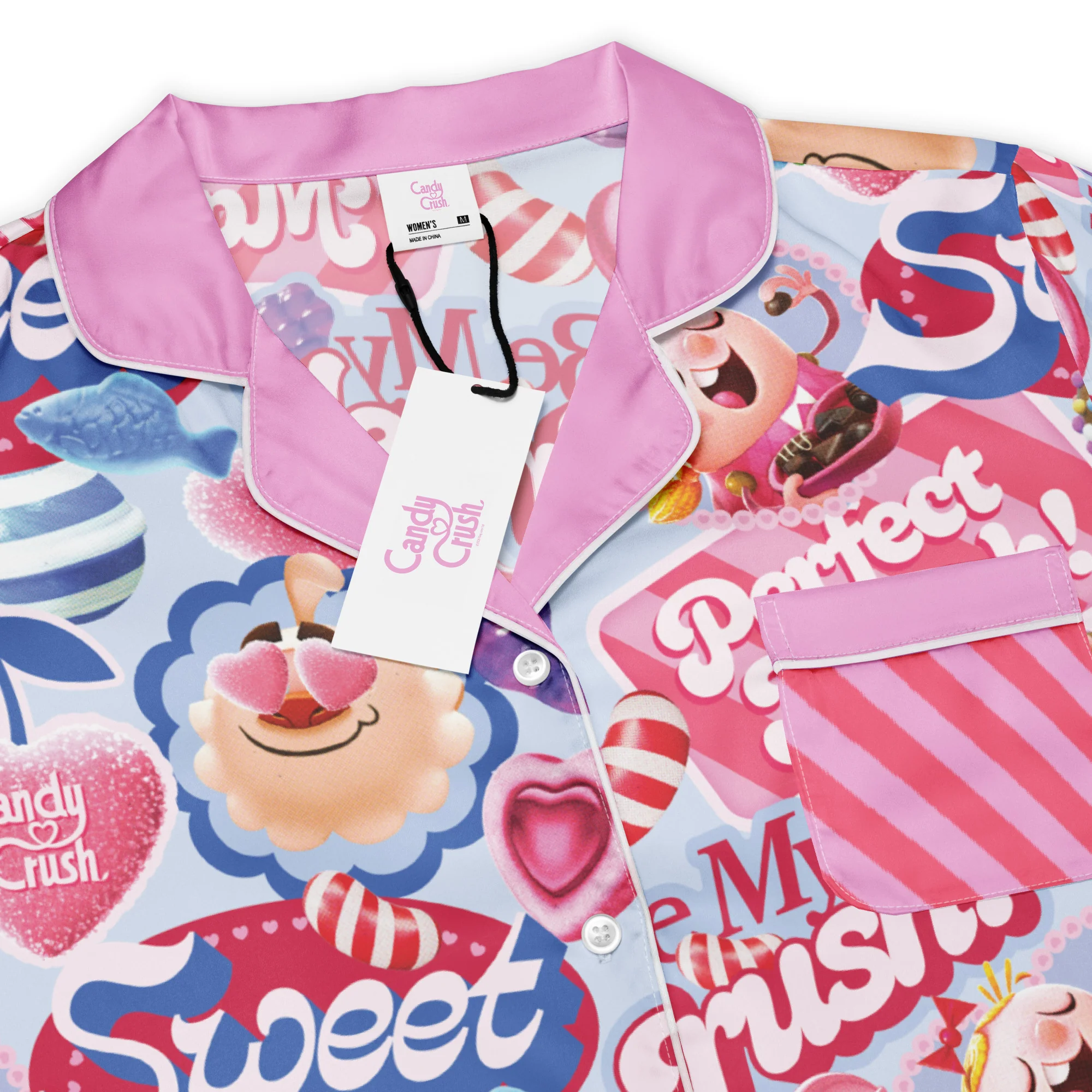 Candy Crush Women’s Pajama Top Be My Crush? - Image 4